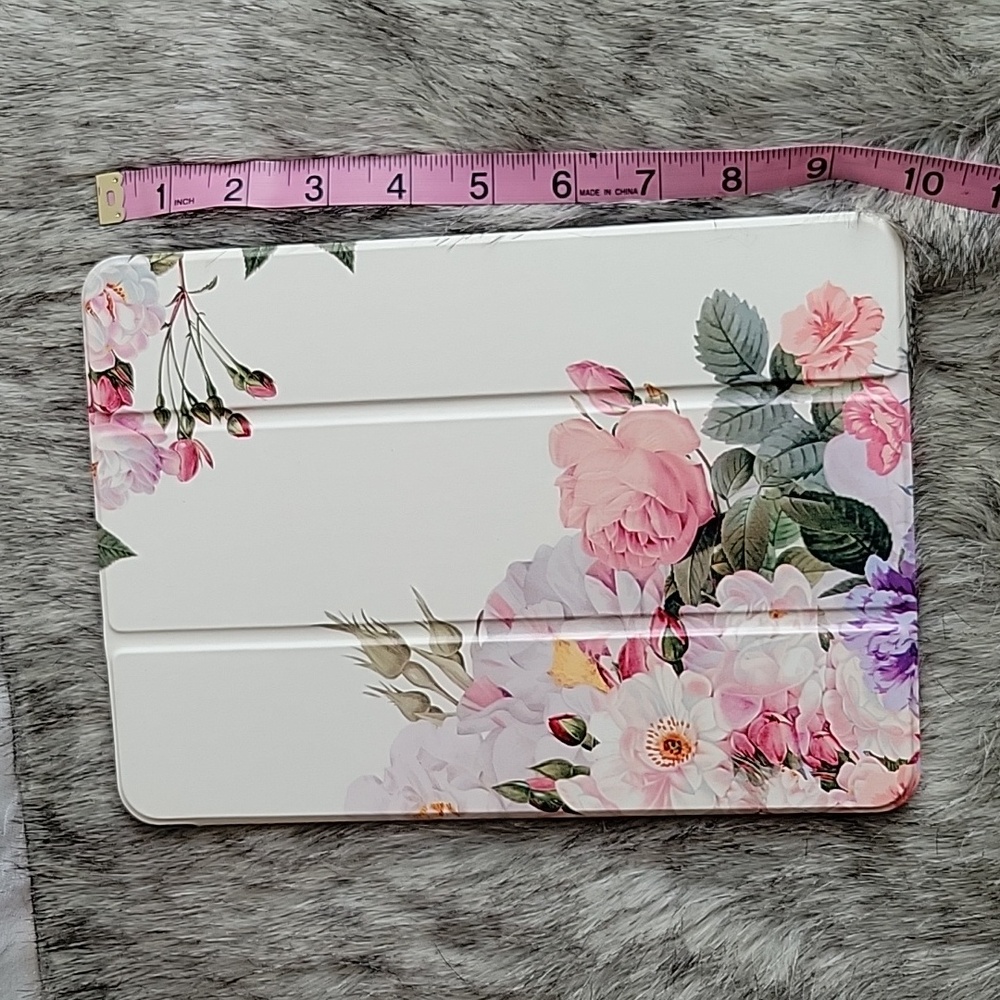 Cottage Chic Core Tablet Cover Floral Roses 10x7